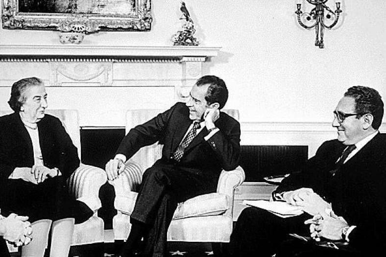 By The Central Intelligence Agency (Meir, Nixon and Kissinger) [Public domain], via Wikimedia Commons